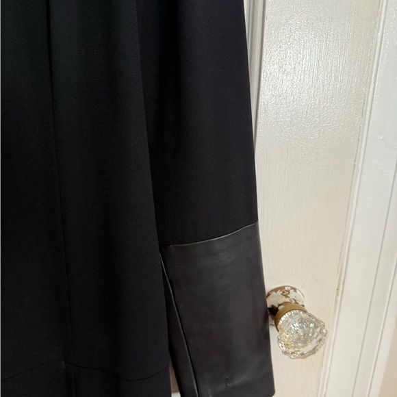 rag & bone Black Dress with Leather Details - Picture 3 of 5